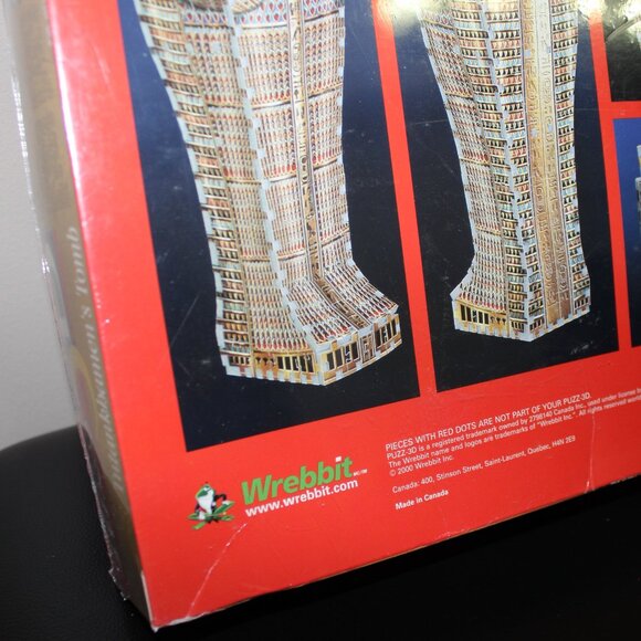 3/$188❤️Wrebbit PUZZ 3D Tutankhamen's Tomb puzzle King Tut Sarcophagus Egypt - Picture 7 of 9
